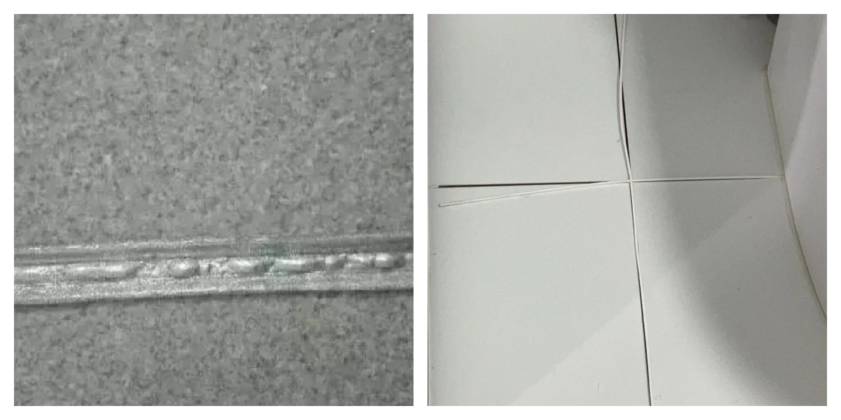 美缝受潮容易起泡、脱落 美缝受潮容易起泡、脱落